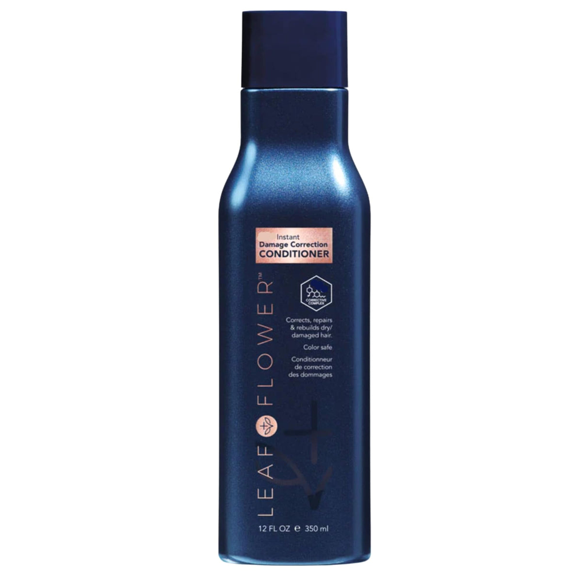 Leaf & Flower front packaging showing 12 oz bottle and benefits