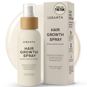 Lebanta front packaging showing bottle and brand for lightweight shine