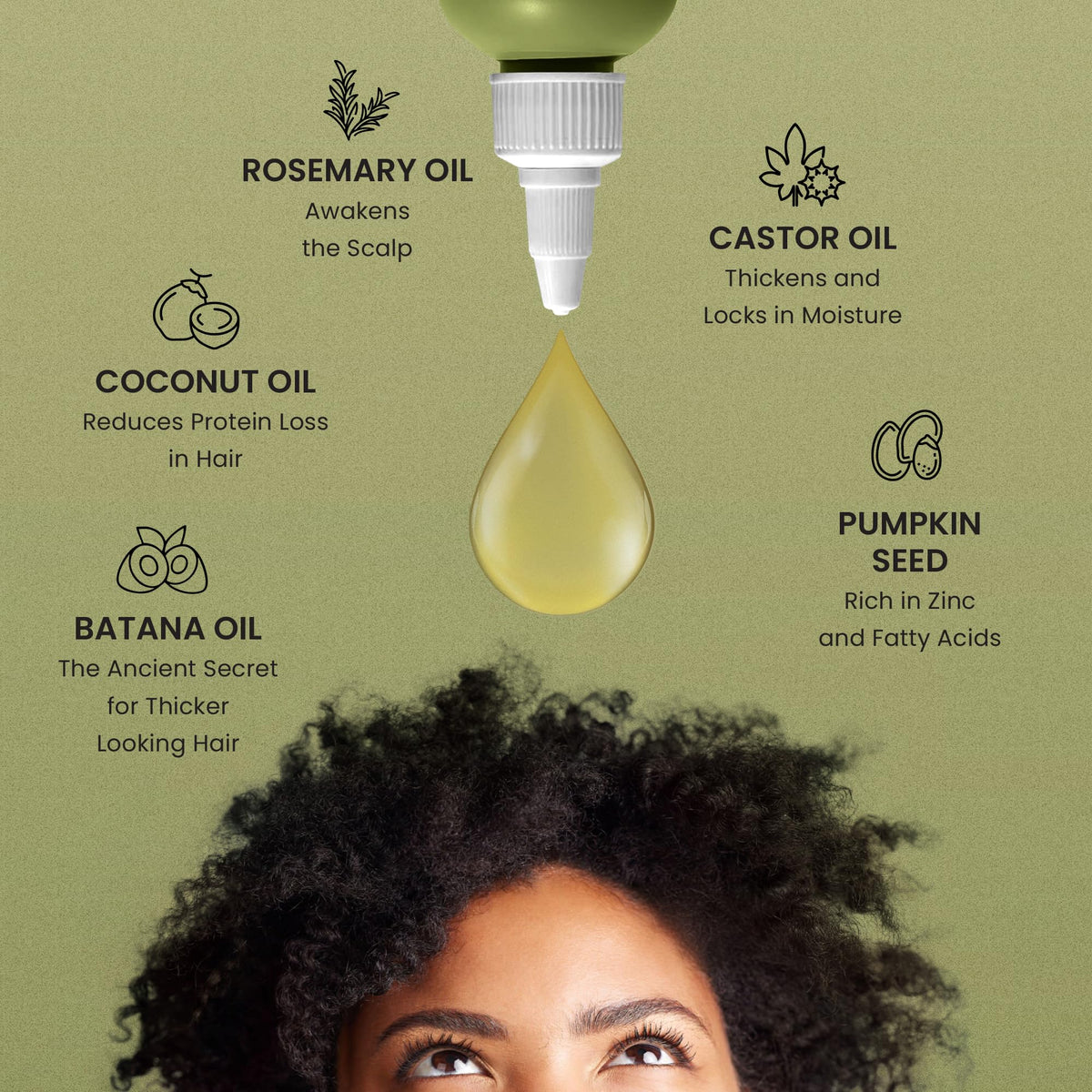 Lebanta applied to scalp demonstrating targeted nourishment and easy massage