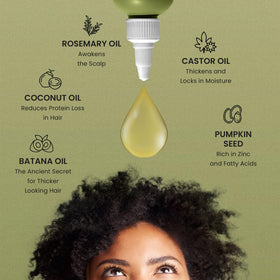 Lebanta applied to scalp demonstrating targeted nourishment and easy massage