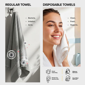 lebogner single 10x12 towel flat for full-face coverage demonstration