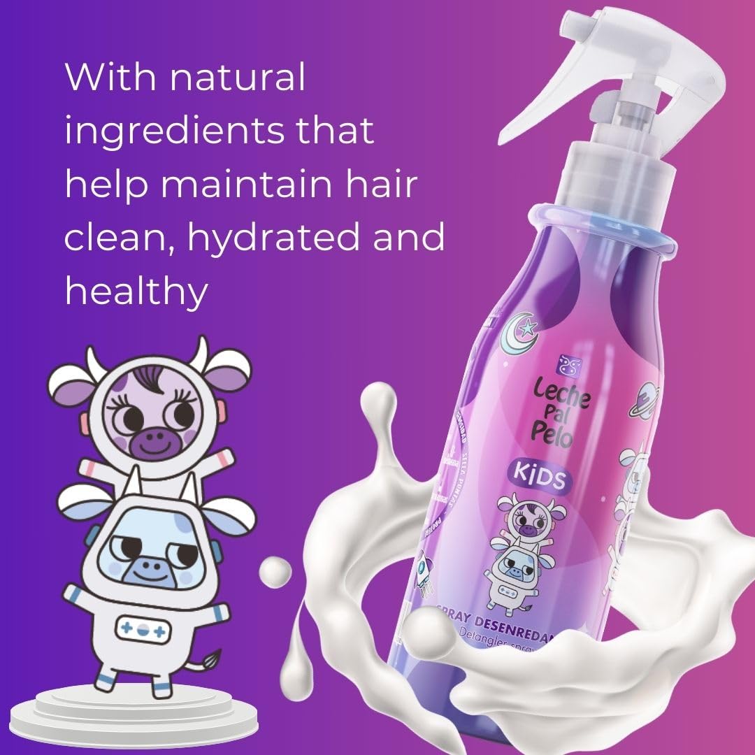 Leche Pal Pelo used while child is being gently combed, reduces tears