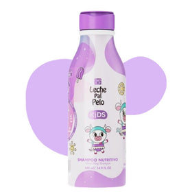 Leche Pal Pelo front packaging showing bottle and benefits