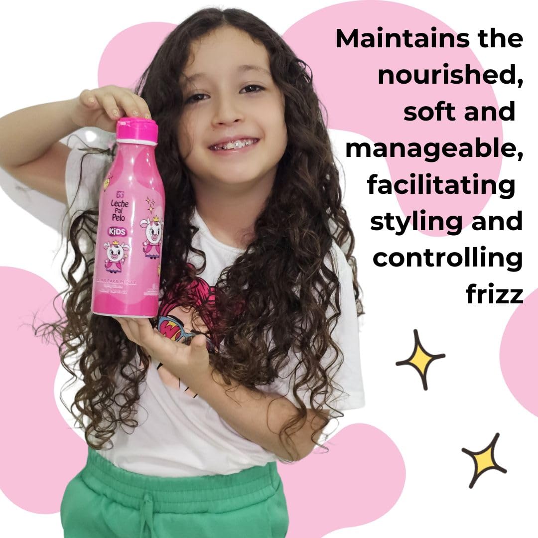 Leche Pal Pelo label close-up highlighting jojoba and coconut oils for nourishing benefits