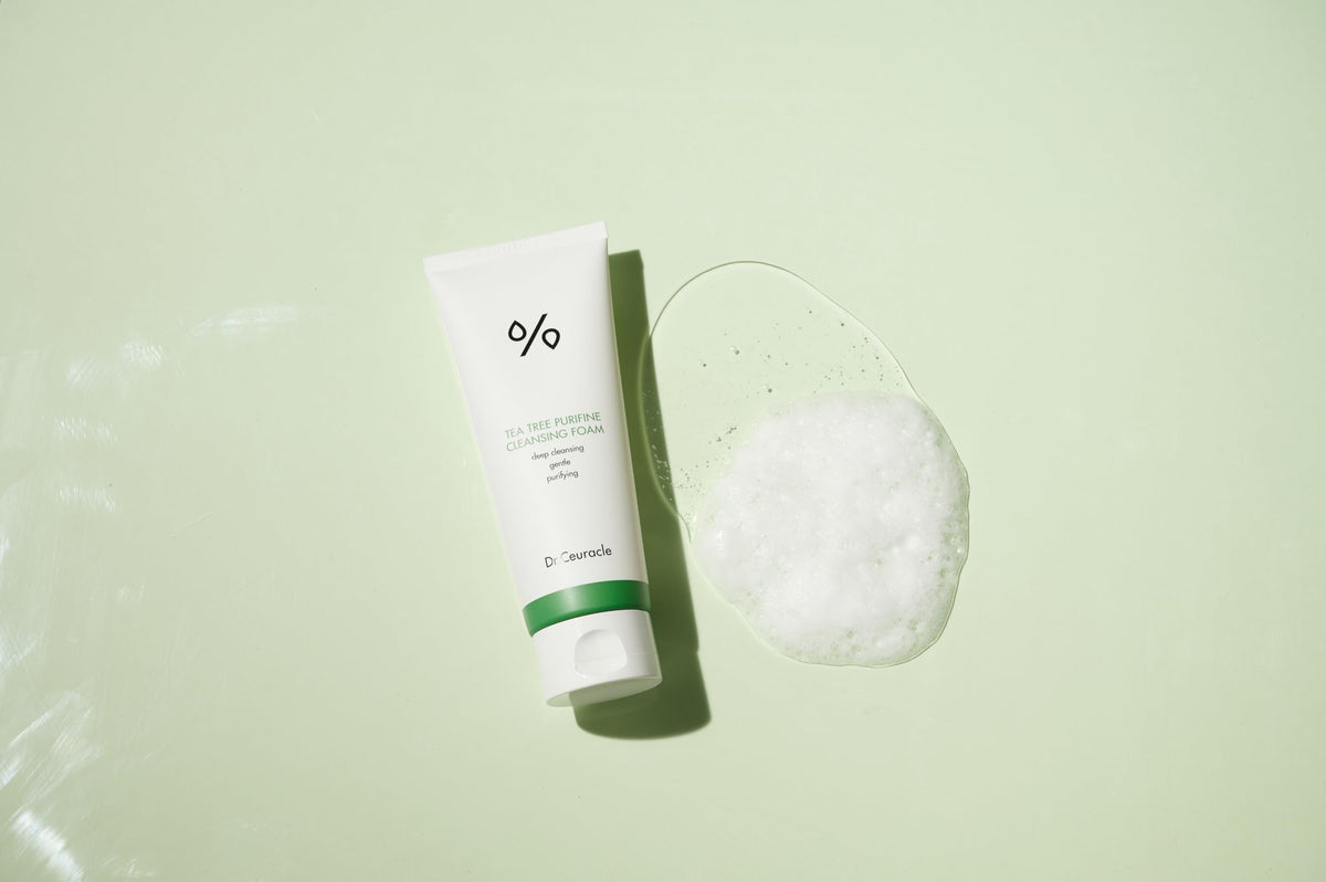 leegeehaam cleanser staged on bathroom shelf suggesting daily routine ease
