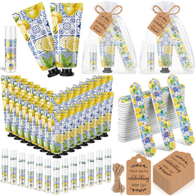 Leelosp front packaging showing Capri lemon design and full gift set benefit