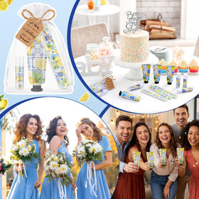 Leelosp set arranged on a table at a shower showing cohesive décor benefit