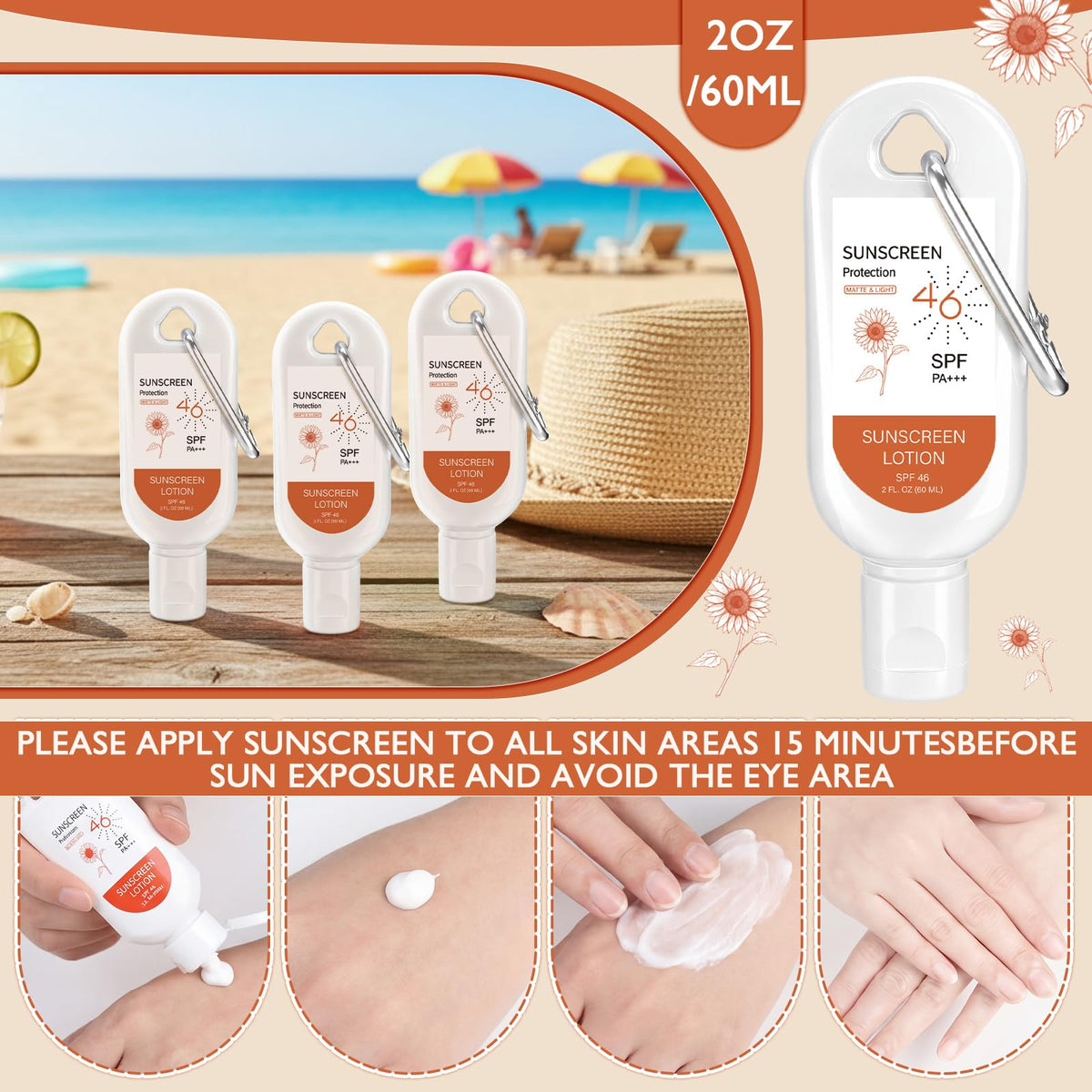 Leelosp close-up of sunscreen texture showing smooth, low-residue application