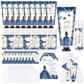 Leelosp front packaging showing complete blue favor set and neat presentation benefit