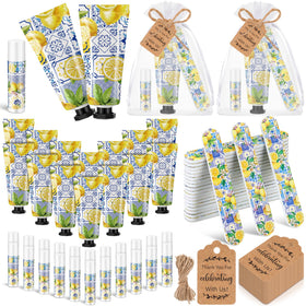 Leelosp front view of Capri lemon gift pack showing bright packaging and contents benefit convenience