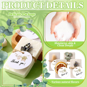 Leelosp single assembled favor set with soap card and bag showing ready-to-give convenience benefit