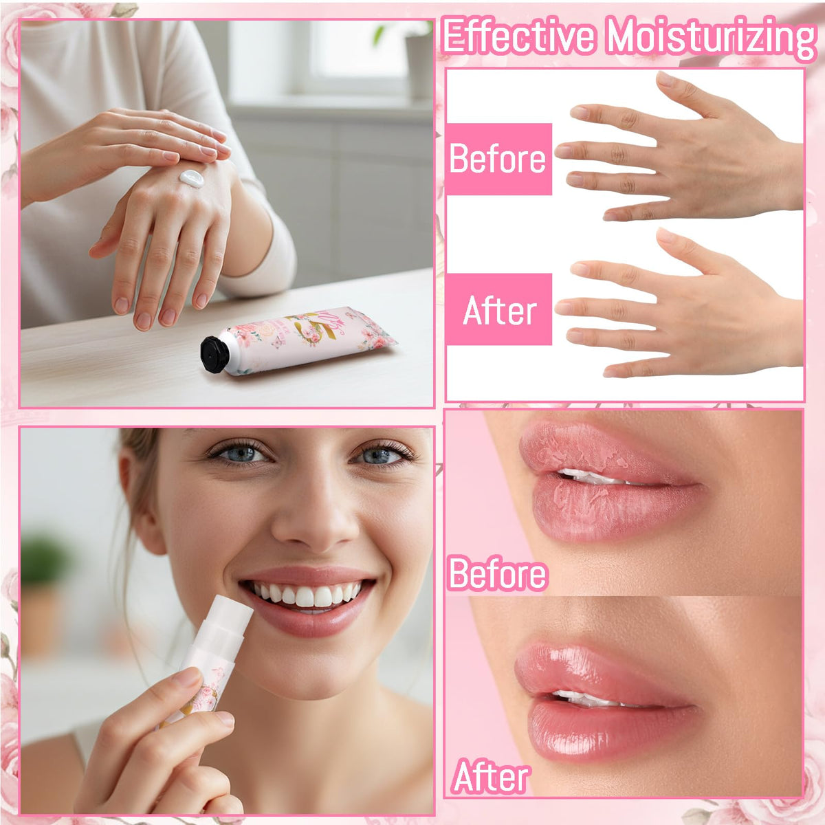Leelosp lip balm detail highlighting label and smooth cherry blossom hydration