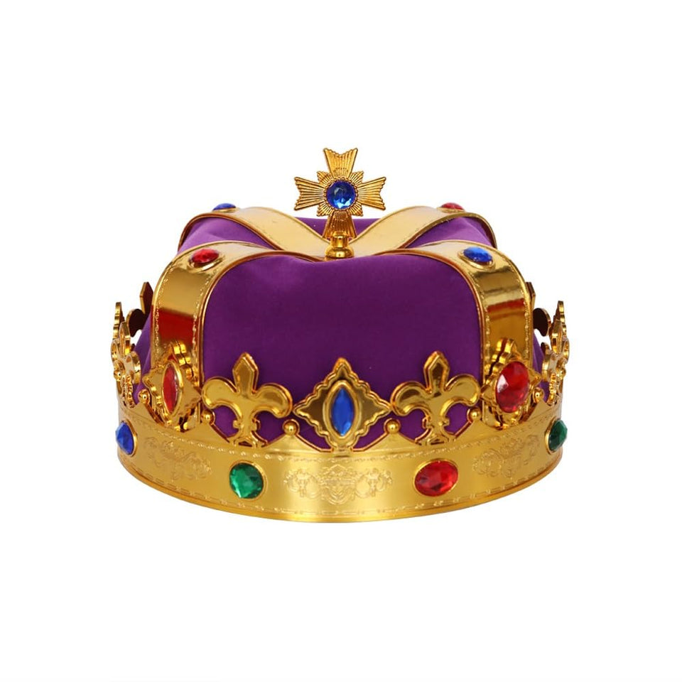 LEEMASING front view purple crown showcasing regal shape and bold color