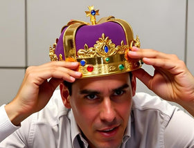 LEEMASING packaged crown ready to wear, includes single accessory