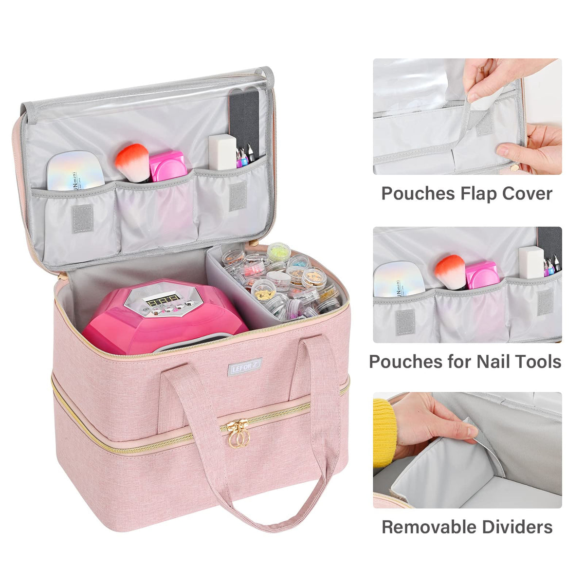 LEFOR·Z removable bottom bottle divider holding 40 bottles securely and protected