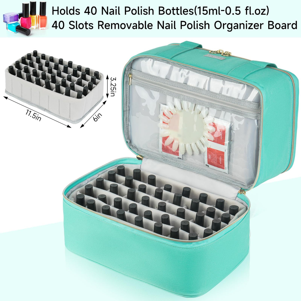 LEFOR·Z close-up of removable bottle divider showing secure bottle spacing and cushion