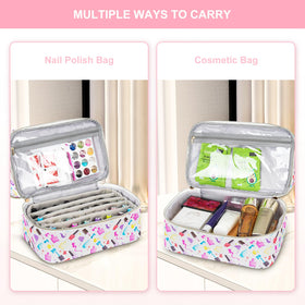 LEFOR·Z lifestyle travel scene with organizer packed for a mobile nail tech