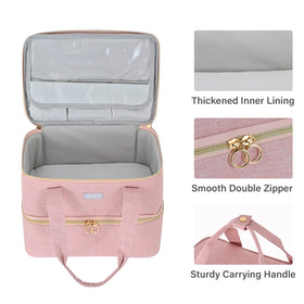 LEFOR·Z organizer placed on suitcase demonstrating travel-ready convenience