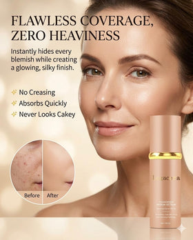 Legacera applied on hand demonstrating blendability and coverage