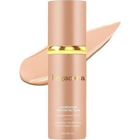 Legacera front packaging showing compact bottle and benefits