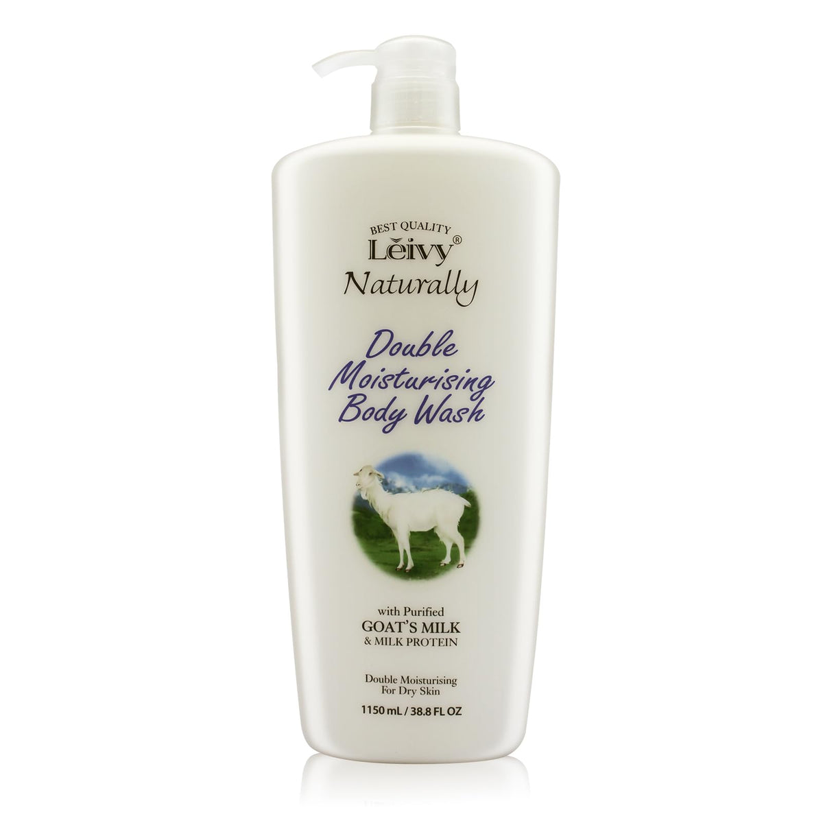 Leivy front bottle showing clear branding and large 38.8 oz size for value