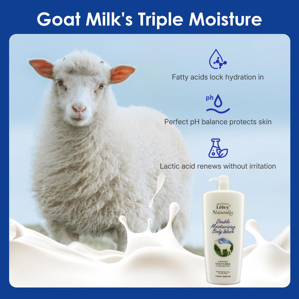 Leivy creamy foam texture demonstrating rich lather and gentle cleansing
