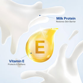 Leivy label close-up showing vitamin E and paraben-free formulation benefits