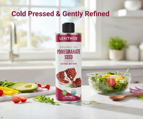 Lekithos label detail with USDA Organic badge showcasing certified quality
