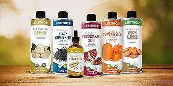 Lekithos bottle with box packaging emphasizing premium presentation