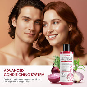 Lemcuh in-use on wet hair demonstrating gentle lather and comfortable scalp massage