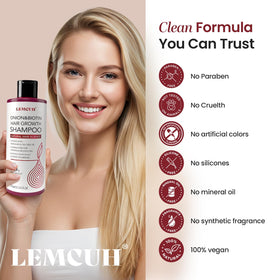 Lemcuh bottle staged on bathroom shelf suggesting daily routine convenience