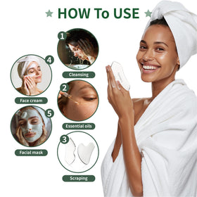 LeMeeOly gua sha set arranged on vanity for an elegant skincare routine