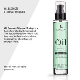 Lendan Ethernal Moringa back label highlighting ingredients and benefits