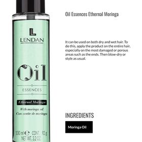 Lendan Ethernal Moringa texture drop on hand showing lightweight nourishment