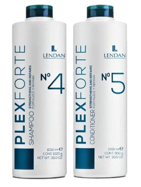 Lendan Plex Forte front packaging showing shampoo and conditioner for salon strength