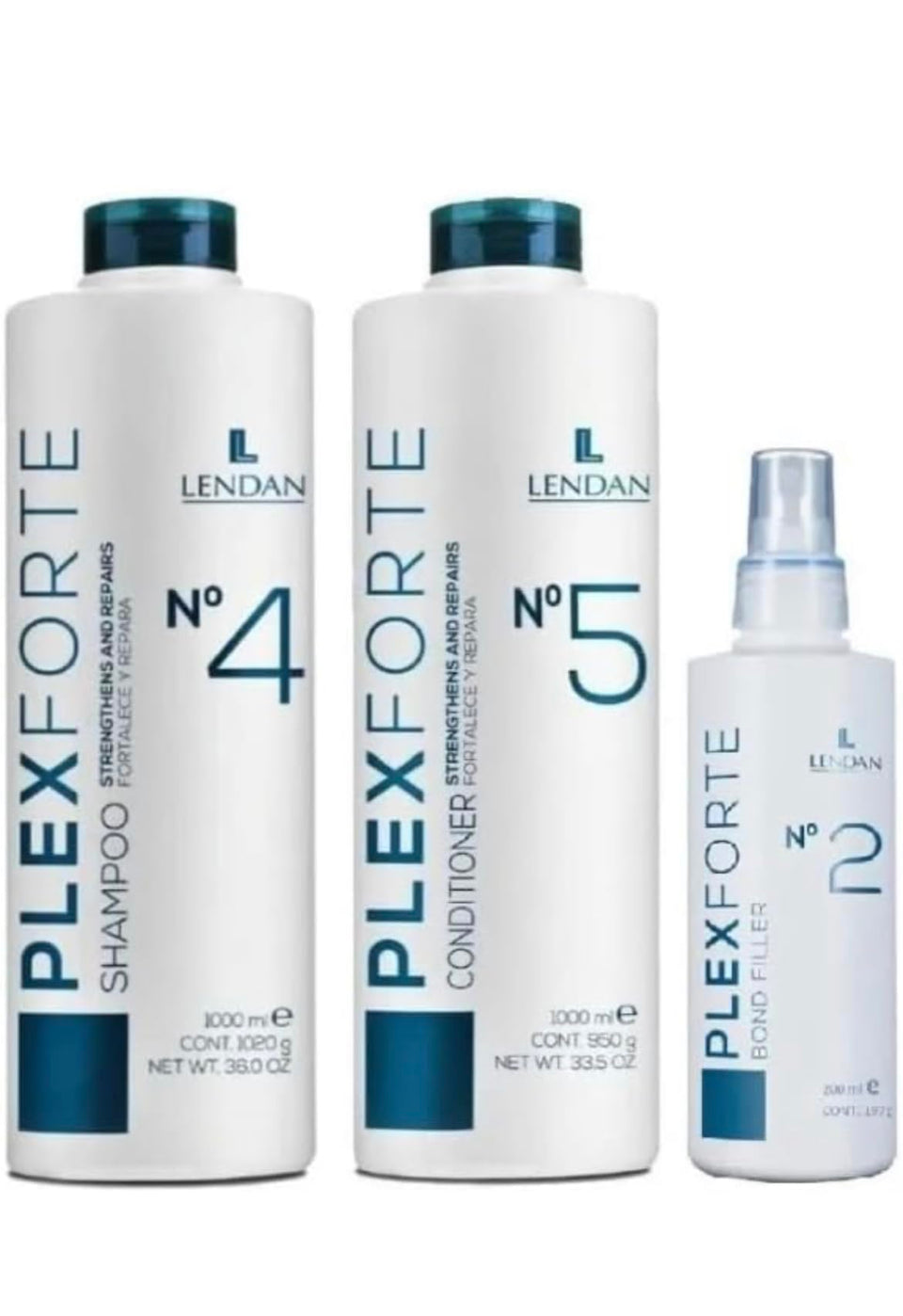 Lendan kit front view showing bottles and professional repair benefits