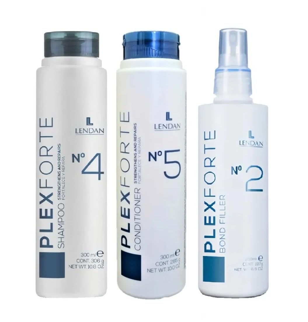 Lendan Plex Forte kit front view showing bottles and professional repair benefit