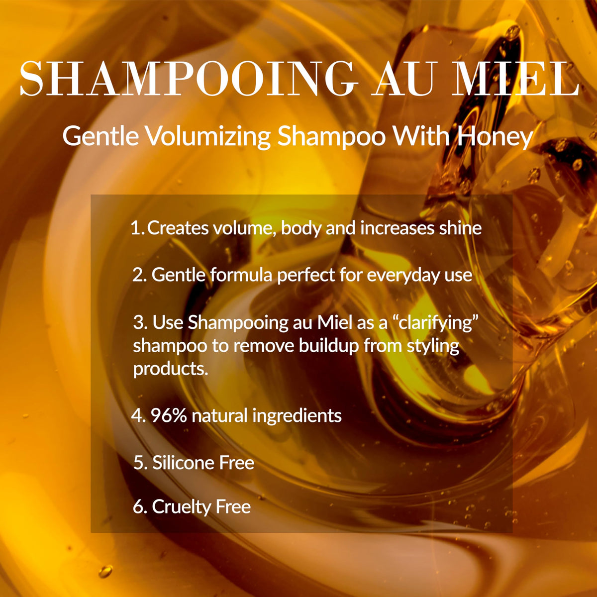 Leonor Greyl close-up label with ingredient list, highlights natural extracts