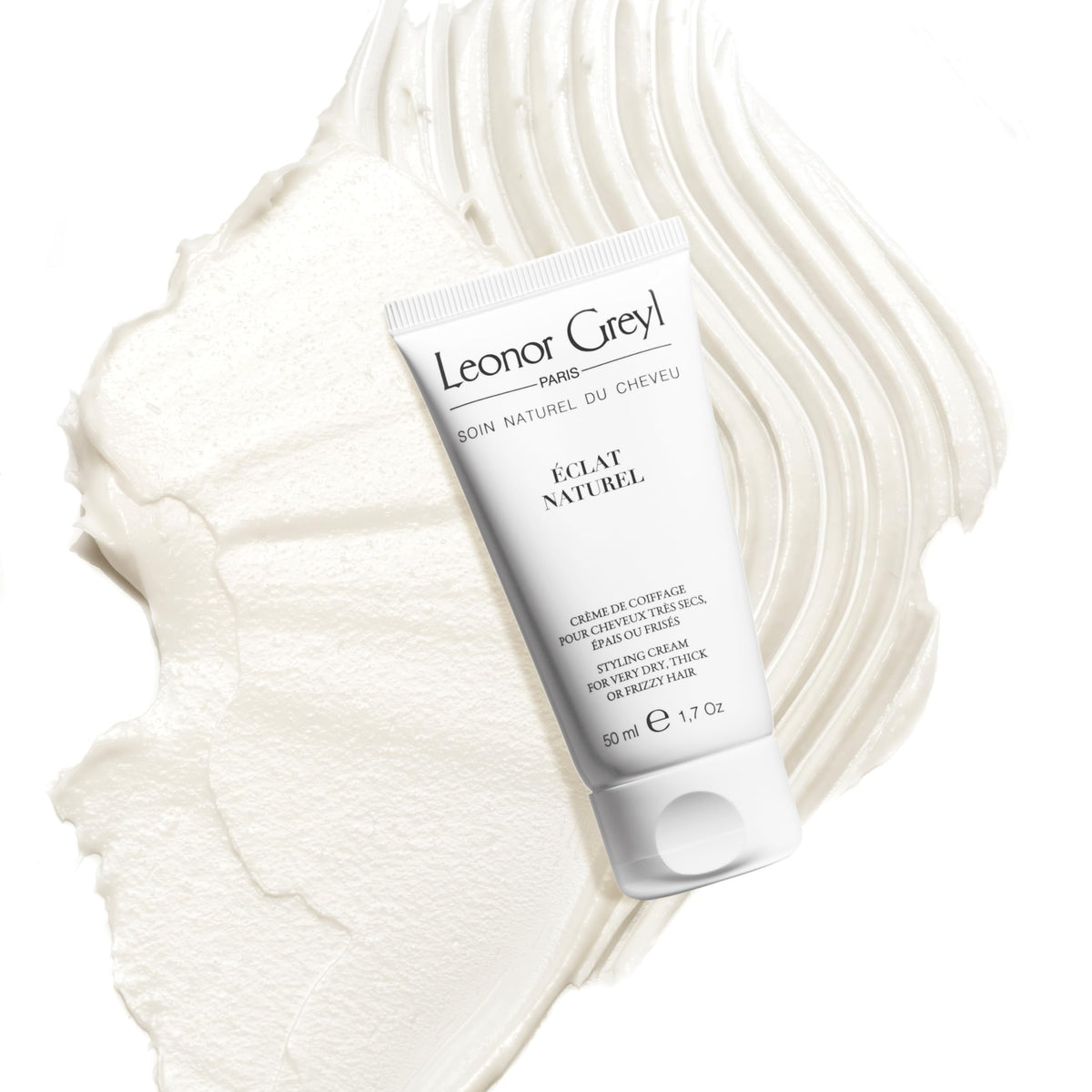 Leonor Greyl jar on bathroom counter showing daily styling routine benefit