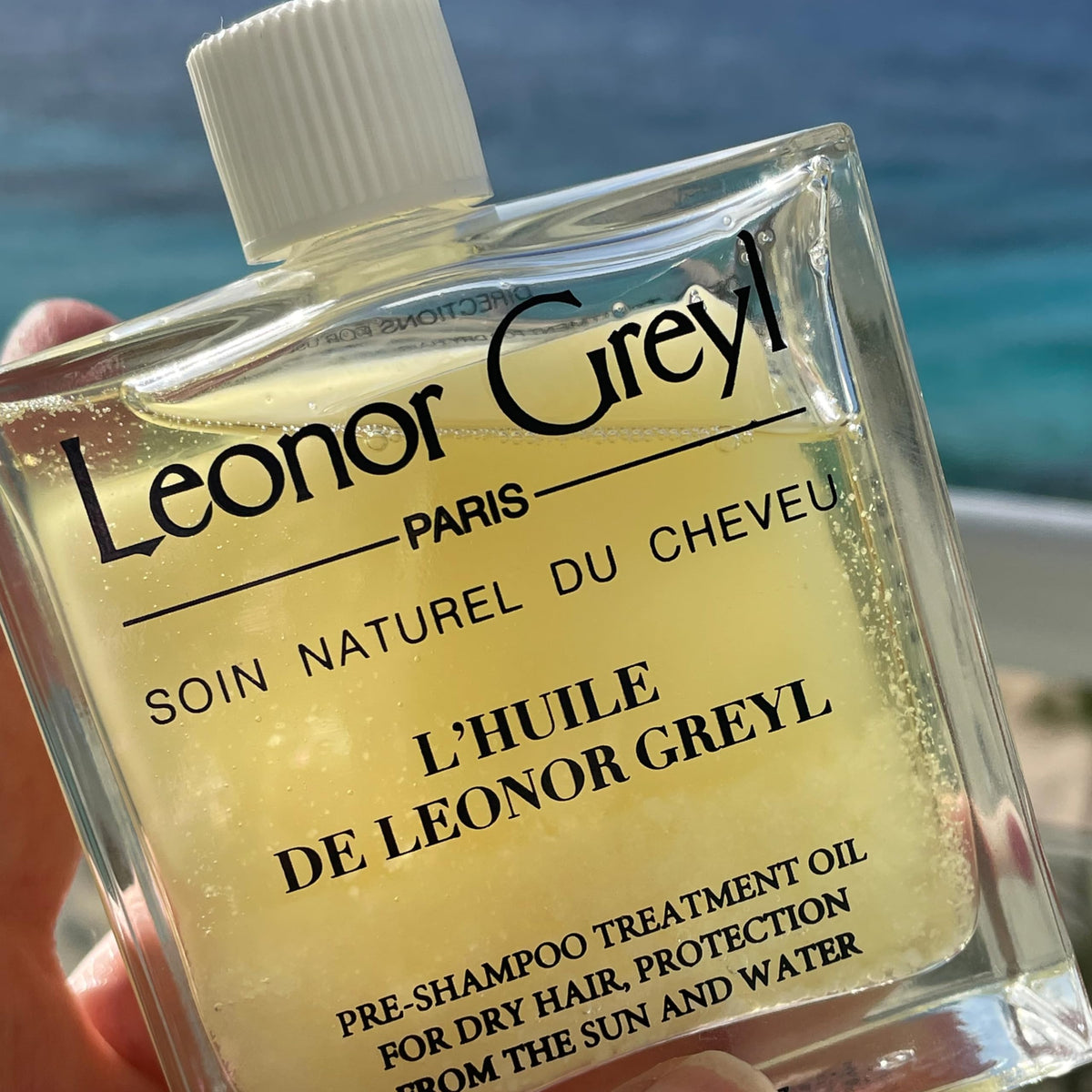 Leonor Greyl before and after hair shine comparison with smoother finish