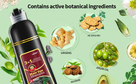 leorx ingredient blend of argan, henna, ginger, ginseng for nourishing color