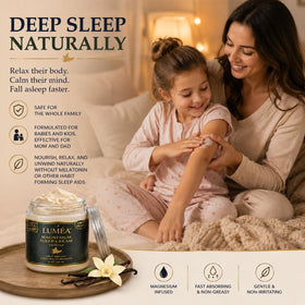 Lepac lotion texture close-up showing smooth, fast-absorbing cream