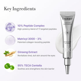 Lepique cream texture close-up demonstrating fast-absorbing hydration