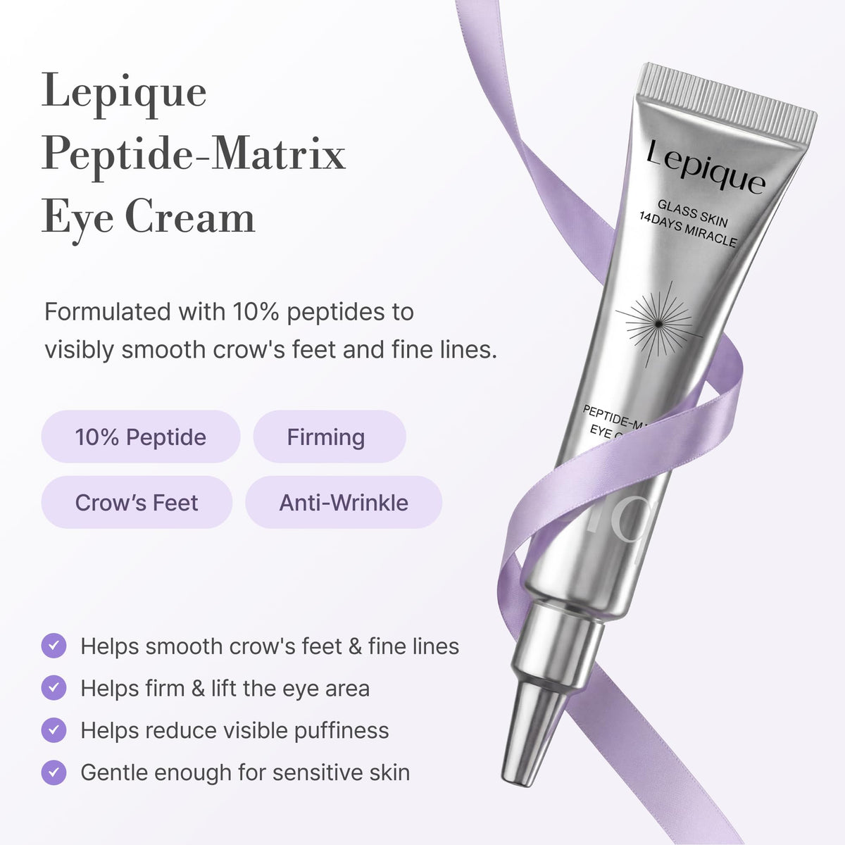Lepique metal-tip applicator detail for precise, hygienic delivery
