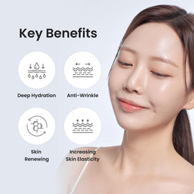 Lepique ingredients label highlighting retinol, collagen and hyaluronic blend