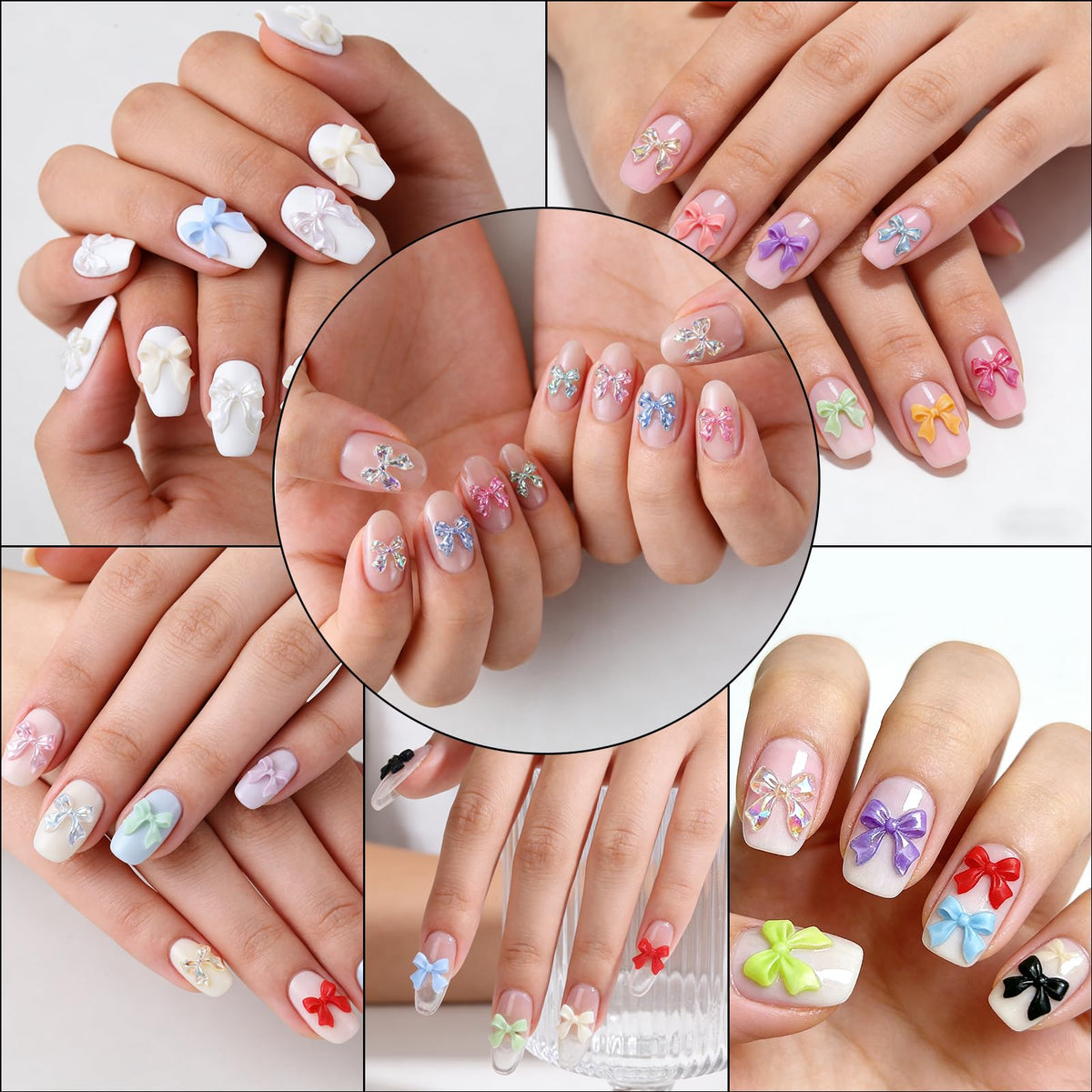 LERBOU in-use manicure application with a technician placing decorations for professional finish