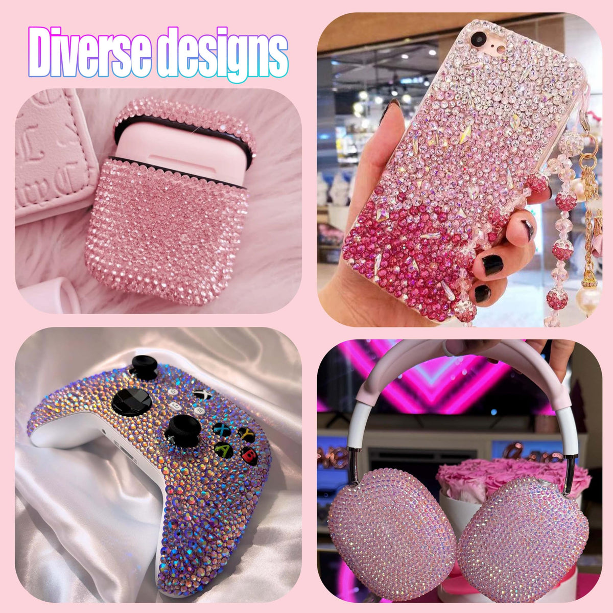 LERBOU rhinestone beside coin showing 3mm size and scale