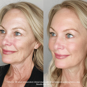 LeVaye' serum texture close-up showing lightweight absorbent formula benefit