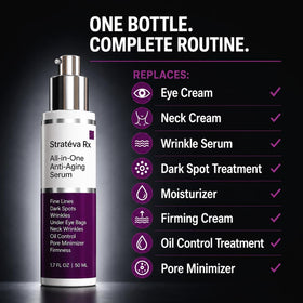 LeVaye' serum in hand for scale showing travel-friendly size benefit