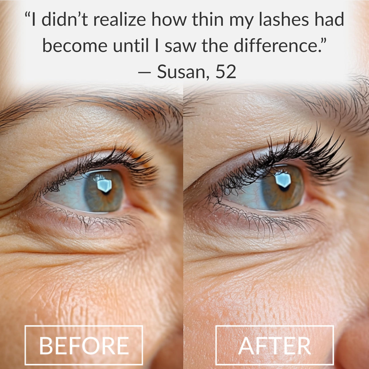 LeVaye' applicator close-up with fine brush for precise lash line application